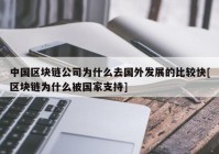 中国区块链公司为什么去国外发展的比较快[区块链为什么被国家支持]